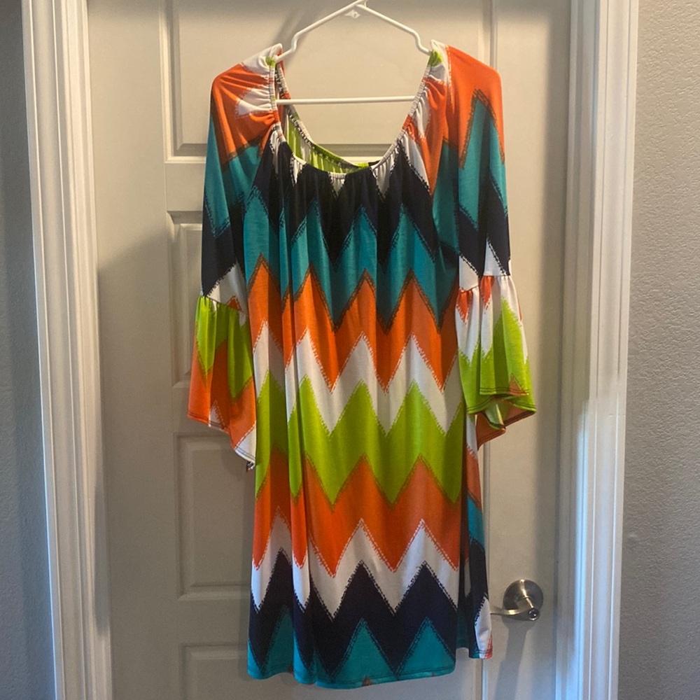 Very Cute Chevron Dress - Size 1x
